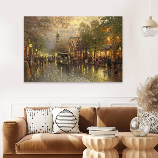 Πίνακας σε καμβά Wet Streets Megapap ψηφιακής εκτύπωσης 75x50x3εκ. Πίνακας σε καμβά Wet Streets Megapap ψηφιακής εκτύπωσης 75x50x3εκ.