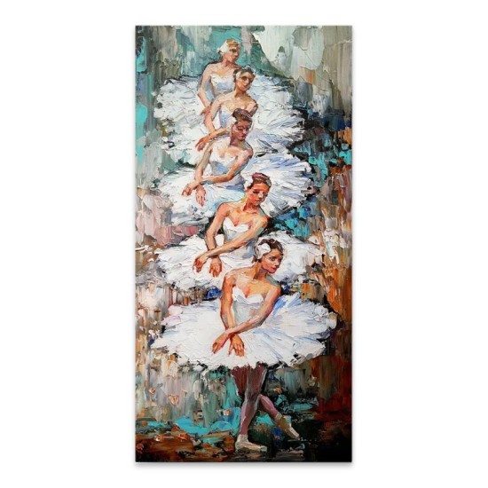 Πίνακας σε καμβά White Swan Ballerinas Megapap ψηφιακής εκτύπωσης 50x100x3εκ. Πίνακας σε καμβά White Swan Ballerinas Megapap ψηφιακής εκτύπωσης 50x100x3εκ.