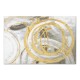 Πίνακας σε καμβά Exotic Circles Megapap ψηφιακής εκτύπωσης 140x100x3εκ.