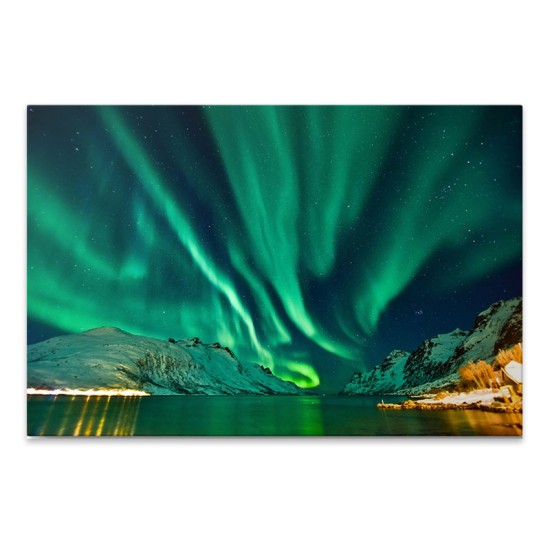 Πίνακας σε καμβά Aurora Borealis Megapap ψηφιακής εκτύπωσης 100x70x3εκ. Πίνακας σε καμβά Aurora Borealis Megapap ψηφιακής εκτύπωσης 100x70x3εκ.