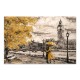 Πίνακας σε καμβά Big Ben And Yellow Leaves Megapap ψηφιακής εκτύπωσης 125x80x3εκ.