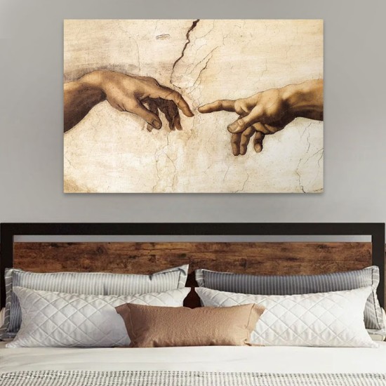 Πίνακας σε καμβά The Creation of Adam Megapap ψηφιακής εκτύπωσης 125x80x3εκ. Πίνακας σε καμβά The Creation of Adam Megapap ψηφιακής εκτύπωσης 125x80x3εκ.