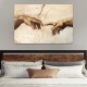 Πίνακας σε καμβά The Creation of Adam Megapap ψηφιακής εκτύπωσης 125x80x3εκ. Πίνακας σε καμβά The Creation of Adam Megapap ψηφιακής εκτύπωσης 125x80x3εκ.