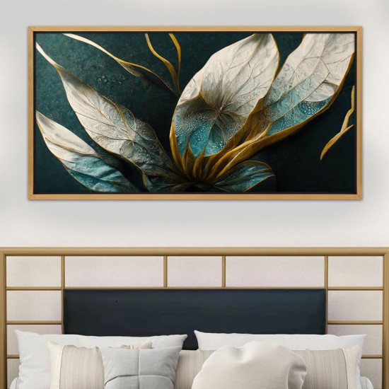 Πίνακας σε καμβά Exotic Flower Megapap ψηφιακής εκτύπωσης με κορνίζα χρώμα χρυσό 140x70x3εκ. Πίνακας σε καμβά Exotic Flower Megapap ψηφιακής εκτύπωσης με κορνίζα χρώμα χρυσό 140x70x3εκ.