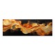 Πίνακας σε καμβά Abstract Heat Wave Megapap ψηφιακής εκτύπωσης 150x50x3εκ.
