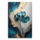 Πίνακας σε καμβά Emerald Flower Megapap ψηφιακής εκτύπωσης 70x100x3εκ.