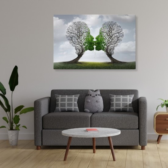 Πίνακας σε καμβά Trees Growing With Love Megapap ψηφιακής εκτύπωσης 100x70x3εκ. Πίνακας σε καμβά Trees Growing With Love Megapap ψηφιακής εκτύπωσης 100x70x3εκ.