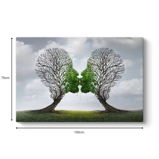 Πίνακας σε καμβά Trees Growing With Love Megapap ψηφιακής εκτύπωσης 100x70x3εκ. Πίνακας σε καμβά Trees Growing With Love Megapap ψηφιακής εκτύπωσης 100x70x3εκ.