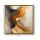 Πίνακας σε καμβά Sand and Wind Abstract Megapap ψηφιακής εκτύπωσης με κορνίζα χρώμα χρυσό 100x100x3εκ.