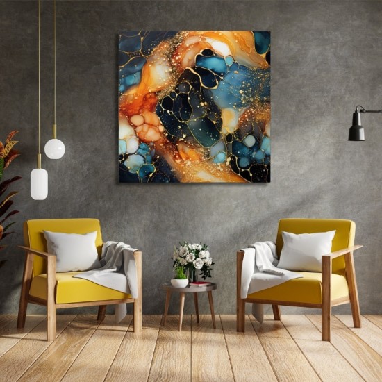 Πίνακας σε καμβά Universal Texture Abstract Megapap ψηφιακής εκτύπωσης 100x100x3εκ. Πίνακας σε καμβά Universal Texture Abstract Megapap ψηφιακής εκτύπωσης 100x100x3εκ.
