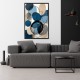 Πίνακας σε καμβά Blue and Beige Abstract Megapap ψηφιακής εκτύπωσης με κορνίζα χρώμα μαύρο 70x100x3εκ. Πίνακας σε καμβά Blue and Beige Abstract Megapap ψηφιακής εκτύπωσης με κορνίζα χρώμα μαύρο 70x100x3εκ.