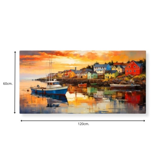 Πίνακας σε καμβά Fishing Boat Megapap ψηφιακής εκτύπωσης 120x60x3εκ. Πίνακας σε καμβά Fishing Boat Megapap ψηφιακής εκτύπωσης 120x60x3εκ.