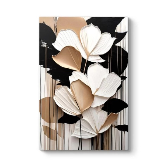 Πίνακας σε καμβά Abstract Flower Megapap ψηφιακής εκτύπωσης 70x100x3εκ.
