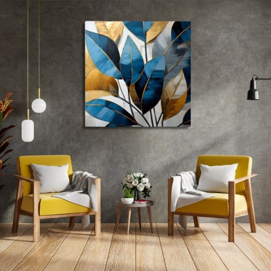 Πίνακας σε καμβά Botanical Leaves Megapap ψηφιακής εκτύπωσης 100x100x3εκ. Πίνακας σε καμβά Botanical Leaves Megapap ψηφιακής εκτύπωσης 100x100x3εκ.