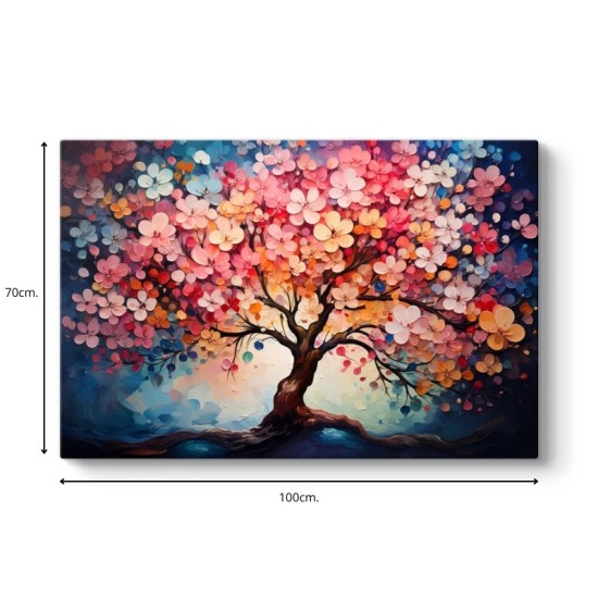 Πίνακας σε καμβά Pink Tree Megapap ψηφιακής εκτύπωσης 100x70x3εκ. Πίνακας σε καμβά Pink Tree Megapap ψηφιακής εκτύπωσης 100x70x3εκ.