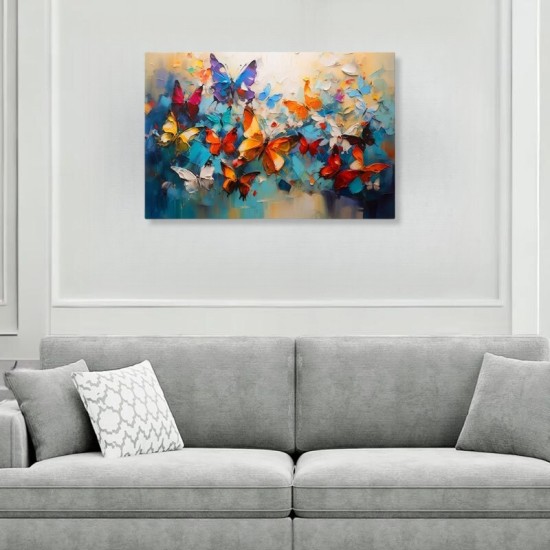 Πίνακας σε καμβά Festival of Butterflies Megapap ψηφιακής εκτύπωσης 100x70x3εκ. Πίνακας σε καμβά Festival of Butterflies Megapap ψηφιακής εκτύπωσης 100x70x3εκ.