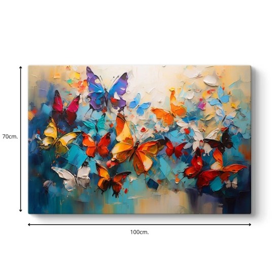 Πίνακας σε καμβά Festival of Butterflies Megapap ψηφιακής εκτύπωσης 100x70x3εκ. Πίνακας σε καμβά Festival of Butterflies Megapap ψηφιακής εκτύπωσης 100x70x3εκ.