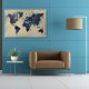 Πίνακας σε καμβά World Map Megapap ψηφιακής εκτύπωσης 125x80x3εκ. Πίνακας σε καμβά World Map Megapap ψηφιακής εκτύπωσης 125x80x3εκ.