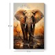 Πίνακας σε καμβά Elephant Story Megapap ψηφιακής εκτύπωσης 60x90x3εκ.