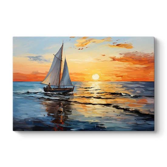 Πίνακας σε καμβά "Fisherman at the sunset" Megapap ψηφιακής εκτύπωσης 120x60x3εκ. Πίνακας σε καμβά Fisherman at the sunset Megapap ψηφιακής εκτύπωσης 120x60x3εκ.