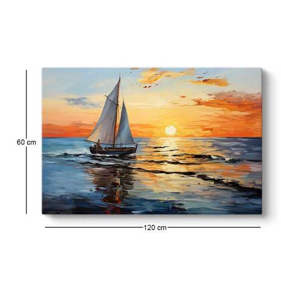 Πίνακας σε καμβά "Fisherman at the sunset" Megapap ψηφιακής εκτύπωσης 120x60x3εκ. Πίνακας σε καμβά Fisherman at the sunset Megapap ψηφιακής εκτύπωσης 120x60x3εκ.