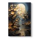 Πίνακας σε καμβά Dance of Flowers in Moonlight Megapap ψηφιακής εκτύπωσης 60x90x3εκ.