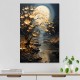 Πίνακας σε καμβά Dance of Flowers in Moonlight Megapap ψηφιακής εκτύπωσης 60x90x3εκ.