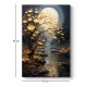 Πίνακας σε καμβά Dance of Flowers in Moonlight Megapap ψηφιακής εκτύπωσης 60x90x3εκ.