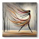 Πίνακας σε καμβά Abstract Woman Megapap ψηφιακής εκτύπωσης 60x60x3εκ.