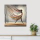 Πίνακας σε καμβά Abstract Woman Megapap ψηφιακής εκτύπωσης 60x60x3εκ.