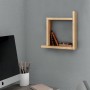 Ραφιέρα τοίχου Box Megapap χρώμα sapphire oak 30x22x30εκ.