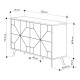 Μπουφές μελαμίνης Dune Megapap χρώμα λευκό αντικέ 123x35x77,4εκ. Μπουφές μελαμίνης Dune Megapap χρώμα λευκό αντικέ 123x35x77,4εκ.