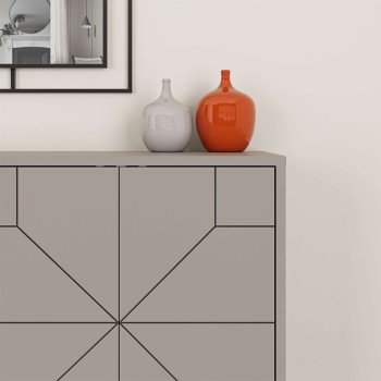 Μπουφές Dune Megapap χρώμα ανοιχτή μόκα 123x35x77,4εκ.