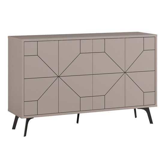 Μπουφές μελαμίνης Dune Megapap χρώμα ανοιχτή μόκα 123x35x77,4εκ. Μπουφές μελαμίνης Dune Megapap χρώμα ανοιχτή μόκα 123x35x77,4εκ.