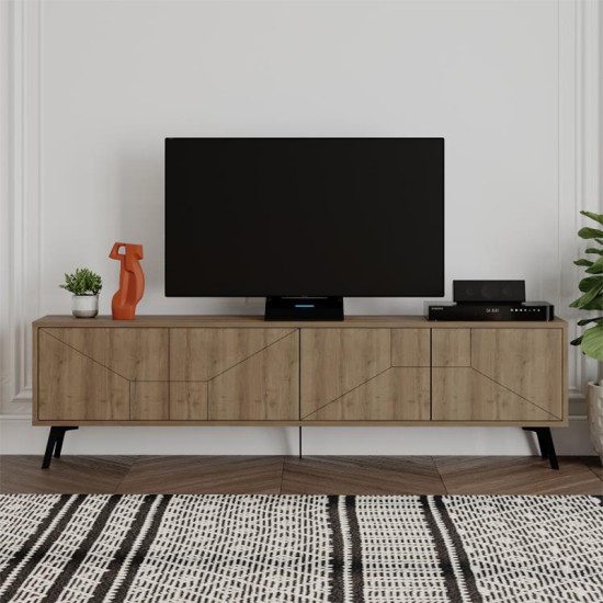 Έπιπλο τηλεόρασης Dune Megapap χρώμα ανοιχτό καρυδί 180x29,6x50εκ. Έπιπλο τηλεόρασης Dune Megapap χρώμα ανοιχτό καρυδί 180x29,6x50εκ.