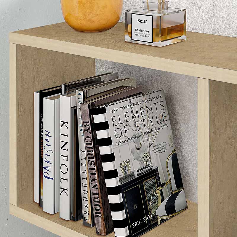 Βοηθητικό τραπεζάκι Homemania Megapap χρώμα sapphire oak 60x20x60εκ.