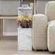 Βοηθητικό τραπεζάκι Homemania Megapap χρώμα λευκό εφέ μαρμάρου 60x20x60εκ. Βοηθητικό τραπεζάκι Homemania Megapap χρώμα λευκό εφέ μαρμάρου 60x20x60εκ.