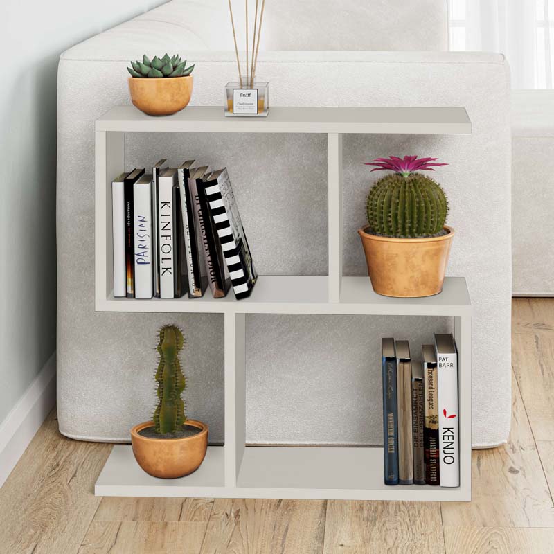 Βοηθητικό τραπεζάκι Homemania Megapap χρώμα λευκό 60x20x60εκ.