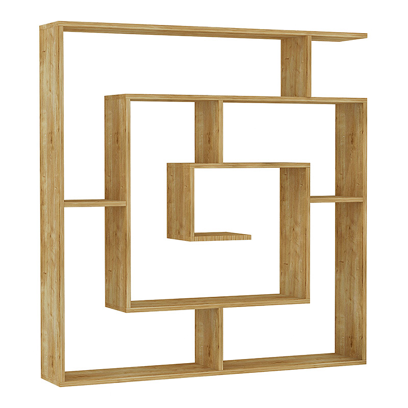 Βιβλιοθήκη Labirent Megapap χρώμα sapphire oak 125x22x129εκ.