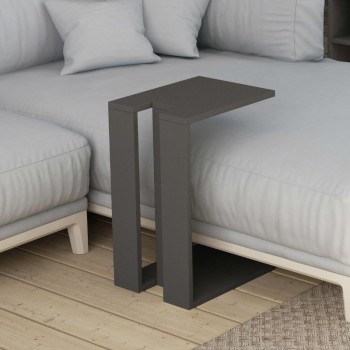 Τραπεζάκι βοηθητικό Muju Megapap χρώμα ανθρακί 30x40x57εκ.