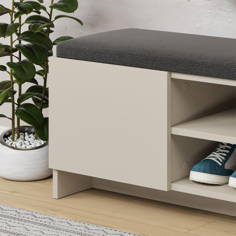 Παπουτσοθήκη Zulla Megapap χρώμα sandstone 110x37x43εκ.