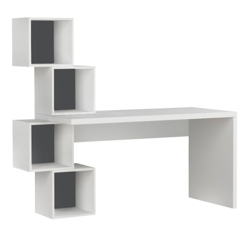 Γραφείο εργασίας Balance Megapap χρώμα λευκό 153,5x60x140εκ