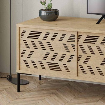 Έπιπλο τηλεόρασης Dionysos Megapap χρώμα sapphire oak 170x45x48,6εκ.