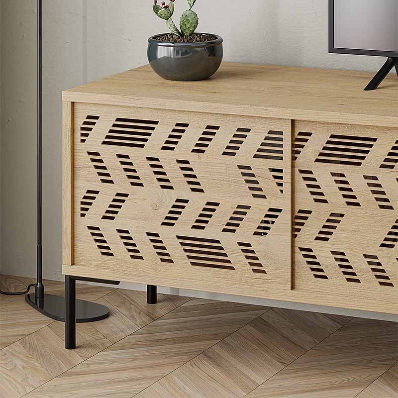 Έπιπλο τηλεόρασης Dionysos Megapap χρώμα sapphire oak 170x45x48,6εκ.