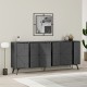 Μπουφές μελαμίνης Dune Megapap χρώμα ανθρακί 184x35x77,4εκ. Μπουφές μελαμίνης Dune Megapap χρώμα ανθρακί 184x35x77,4εκ.