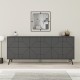 Μπουφές μελαμίνης Dune Megapap χρώμα ανθρακί 184x35x77,4εκ. Μπουφές μελαμίνης Dune Megapap χρώμα ανθρακί 184x35x77,4εκ.