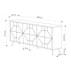Μπουφές μελαμίνης Dune Megapap χρώμα ανθρακί 184x35x77,4εκ. Μπουφές μελαμίνης Dune Megapap χρώμα ανθρακί 184x35x77,4εκ.