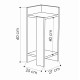 Κομοδίνο Elos Megapap σετ 2 τεμαχίων χρώμα λευκό 25x27x60εκ. Κομοδίνο Elos Megapap σετ 2 τεμαχίων χρώμα λευκό 25x27x60εκ.