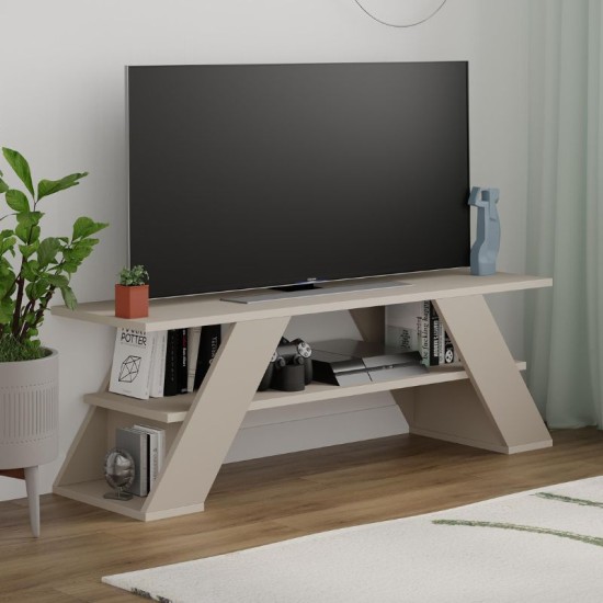 Έπιπλο τηλεόρασης Farfalla Megapap χρώμα sandstone 120x33,5x40εκ. Έπιπλο τηλεόρασης Farfalla Megapap χρώμα sandstone 120x33,5x40εκ.