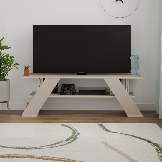 Έπιπλο τηλεόρασης Farfalla Megapap χρώμα sandstone 120x33,5x40εκ. Έπιπλο τηλεόρασης Farfalla Megapap χρώμα sandstone 120x33,5x40εκ.
